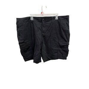 George Men's Size 48 Black Cargo Shorts Relaxed Fit Work Wear Casual